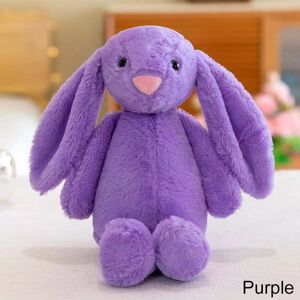 Unbranded (Purple) 30cm Cute Rabbit Plush Toy Long Ear Soft Stuffed Bunny Doll Sleeping Pl Unbranded (Purple) 30cm Cute Rabbit Plush Toy Long Ear Soft Stuffed Bunny Doll Sleeping Pl