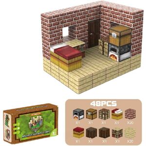Unbranded (Stone House) Magnetic Minecraft Building Blocks Set Diy Kit Construction Toys F Unbranded (Stone House) Magnetic Minecraft Building Blocks Set Diy Kit Construction Toys F