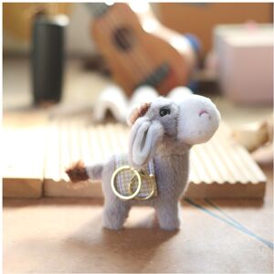 Unbranded (Gray) Plush Donkey Keychain Adorable Stuffed Animal Soft Pp Cotton Cute Bag Cha Unbranded (Gray) Plush Donkey Keychain Adorable Stuffed Animal Soft Pp Cotton Cute Bag Cha