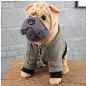 Unbranded (Shar Pei, 30cm) Realistic 10 types Dog Plush Toy Stuffed Animal Pet Standing Do Unbranded (Shar Pei, 30cm) Realistic 10 types Dog Plush Toy Stuffed Animal Pet Standing Do