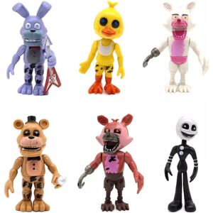 Unbranded 6Pcs FNAF Five Nights At Freddy's Fazbear Bear 4" Action Figure Model Toy Doll Unbranded 6Pcs FNAF Five Nights At Freddy's Fazbear Bear 4" Action Figure Model Toy Doll