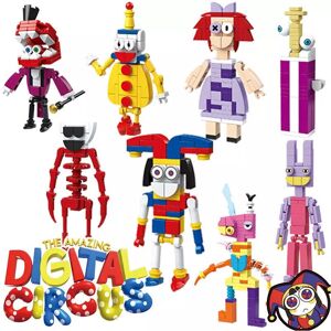 Unbranded NEW 8 PCS The Amazing Digital Circus Action Figure Building Blocks Set Gift Unbranded NEW 8 PCS The Amazing Digital Circus Action Figure Building Blocks Set Gift