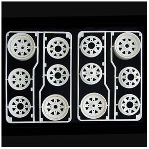 Tamiya 58027 Ranger/Subaru Brat/Pajero, 9005099/19005099 Front & Rear Wheels Tamiya 58027 Ranger/Subaru Brat/Pajero, 9005099/19005099 Front & Rear Wheels