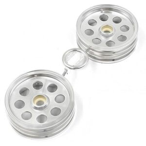 Tamiya 9335855 Chrome Painted Front Wheels x2 58695 Wild One Blockhead RC Hop Up Tamiya 9335855 Chrome Painted Front Wheels x2 58695 Wild One Blockhead RC Hop Up