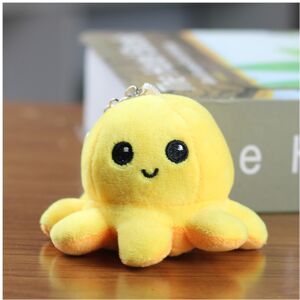 Unbranded (Yellow) And Soft Adorable Reversible Octopus Plush Keychain For Kids Adults In Unbranded (Yellow) And Soft Adorable Reversible Octopus Plush Keychain For Kids Adults In