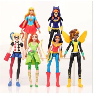 Unbranded 6pcs DC Comics Super Hero Girls Harley Quinn Batgirl Kid Action Figures Doll Toy Unbranded 6pcs DC Comics Super Hero Girls Harley Quinn Batgirl Kid Action Figures Doll Toy
