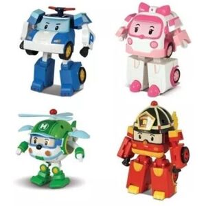 Unbranded 4pcs Transformers Toys Robocar POLI ROY AMBER HELLY Robot Action Figure Car Gift Unbranded 4pcs Transformers Toys Robocar POLI ROY AMBER HELLY Robot Action Figure Car Gift
