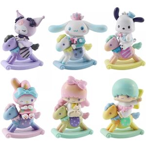 Unbranded 6Pcs Sanrio My Melody Character Childlike Heart Rocking Horse Series Figure Doll Unbranded 6Pcs Sanrio My Melody Character Childlike Heart Rocking Horse Series Figure Doll