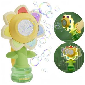 Unbranded (Yellow) Bubble Machine Toy Sunflower LED Dance One Key Electric Automatic Swing Unbranded (Yellow) Bubble Machine Toy Sunflower LED Dance One Key Electric Automatic Swing