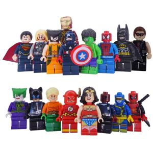 Unbranded 16pcs The Hulk Spider Man Avengers Super Heroes Mini Figures DC Set Fit Lego Unbranded 16pcs The Hulk Spider Man Avengers Super Heroes Mini Figures DC Set Fit Lego