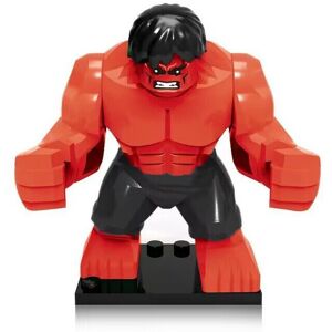 (Unbranded) (Hulk Red) Super Hero Large Figure Toy Action Mini Figures Fits Lego (Unbranded) (Hulk Red) Super Hero Large Figure Toy Action Mini Figures Fits Lego