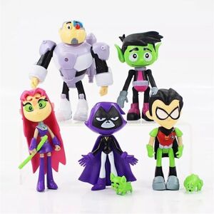 Unbranded 7 Pcs Teen Titans Go Robin Cyborg Beast Boy Raven Starfire Action Figure Model Unbranded 7 Pcs Teen Titans Go Robin Cyborg Beast Boy Raven Starfire Action Figure Model