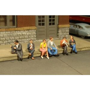 Bachmann Industries Miniature O Scale Figures Seated Platform Passengers Train(6 Bachmann Industries Miniature O Scale Figures Seated Platform Passengers Train(6