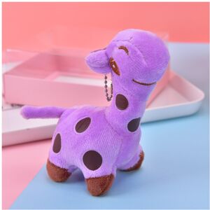 Unbranded (Purple) Plush Soft Giraffe Keychain Adorable Mini Animal Bag Accessory In Vario Unbranded (Purple) Plush Soft Giraffe Keychain Adorable Mini Animal Bag Accessory In Vario