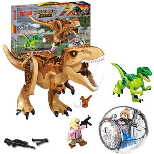 DINAMR (Style C) Jurassic Dinosaur Building Block Toy Action Figure Model T Rex Plastic DINAMR (Style C) Jurassic Dinosaur Building Block Toy Action Figure Model T Rex Plastic