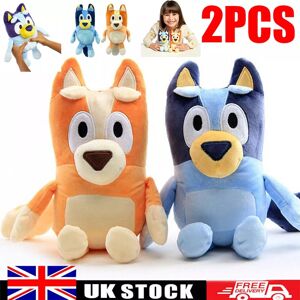 Unbranded 28cm Bluey & Bingo Mum Dad Plush Super Soft Toy Cuddle Toy Room Decoration -2PCS Unbranded 28cm Bluey & Bingo Mum Dad Plush Super Soft Toy Cuddle Toy Room Decoration -2PCS