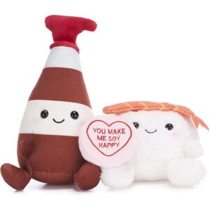 Posh Paws 38028 20cm Swizzels Love Hearts “You Make Happy” Sushi and Soy Sauce Plush Soft Posh Paws 38028 20cm Swizzels Love Hearts “You Make Happy” Sushi and Soy Sauce Plush Soft