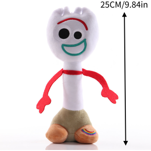 Unbranded (25CM/9.84in) Toy Story 4 Forky Figure Plush Toy Cartoon Stuffed Doll Gift Decor Unbranded (25CM/9.84in) Toy Story 4 Forky Figure Plush Toy Cartoon Stuffed Doll Gift Decor
