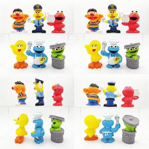 Unbranded Sesame Highquality Street Elmo Big Bird Cookie Monster Bert Pvc Toy Set Unbranded Sesame Highquality Street Elmo Big Bird Cookie Monster Bert Pvc Toy Set