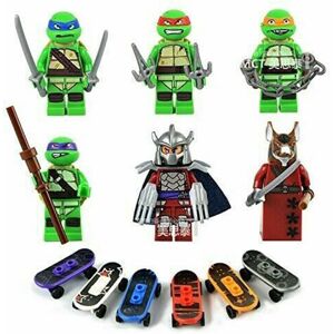 Unbranded TMNT 6-Piece Minifigure Set – Compatible with Lego Minifigures, Teenage Mutant N Unbranded TMNT 6-Piece Minifigure Set – Compatible with Lego Minifigures, Teenage Mutant N