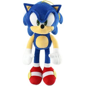 RYWOLT (Blue) Sonic The Hedgehog Plush Toys Knuckles Shadow Tails Cartoon Stuffed Doll RYWOLT (Blue) Sonic The Hedgehog Plush Toys Knuckles Shadow Tails Cartoon Stuffed Doll
