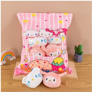 Unbranded (Hello Kitty) Sanrio Eggy Party Stitch Panda Snack Plush Toy Pillow 6pcs Playabl Unbranded (Hello Kitty) Sanrio Eggy Party Stitch Panda Snack Plush Toy Pillow 6pcs Playabl