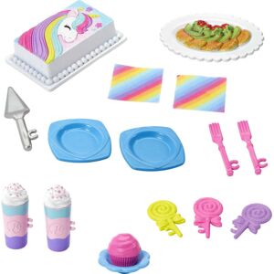 Barbie 15 Piece Doll and House Accessory Set with Cake and Plates Barbie 15 Piece Doll and House Accessory Set with Cake and Plates