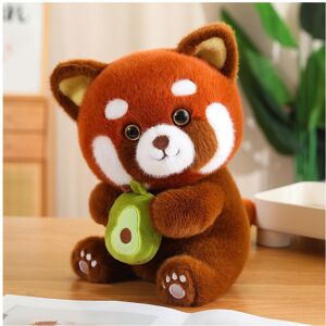 Unbranded (Green Kiwifruit, 30cm/11.81in) Red Panda Plush Toy Cute Cartoon Girl Birthday H Unbranded (Green Kiwifruit, 30cm/11.81in) Red Panda Plush Toy Cute Cartoon Girl Birthday H