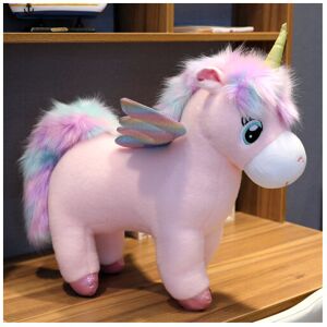 Bonxaif (Pink, 35cm) 60cm Fantastic Glow Rainbow Wings Unicorn Plush Toy Giant Unicorn T Bonxaif (Pink, 35cm) 60cm Fantastic Glow Rainbow Wings Unicorn Plush Toy Giant Unicorn T
