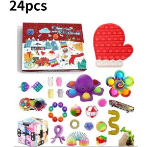 Unbranded (Red) Christmas Advent Calendar Sensory And Fidget Toy Surprise Gift Countdown 2 Unbranded (Red) Christmas Advent Calendar Sensory And Fidget Toy Surprise Gift Countdown 2