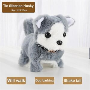 Unbranded (Husky) Kawaii Dog Plush Toy Can Walk Bark Nod Simulation Plush Electric Puppy W Unbranded (Husky) Kawaii Dog Plush Toy Can Walk Bark Nod Simulation Plush Electric Puppy W