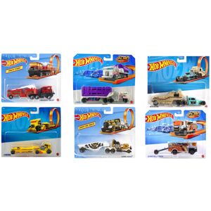 Mattel Hot Wheels Track Fleet 1:64 Scale Die-cast Trucks - Full Set of X6 Mattel Hot Wheels Track Fleet 1:64 Scale Die-cast Trucks - Full Set of X6