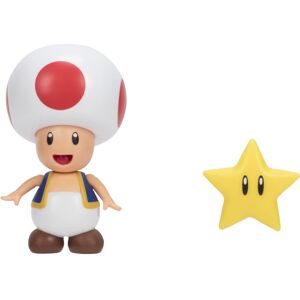 Super Mario 4-Inch Acation Figures Toad with Star Super Mario 4-Inch Acation Figures Toad with Star