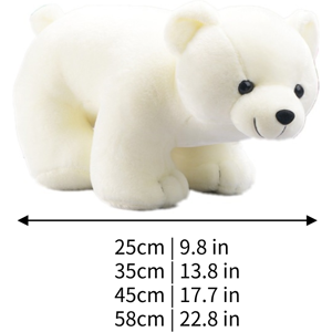 Unbranded (25 cm) Plush Simulation Polar Bear Toy Stuffed Animal Soft Doll Sleeping Doll G Unbranded (25 cm) Plush Simulation Polar Bear Toy Stuffed Animal Soft Doll Sleeping Doll G