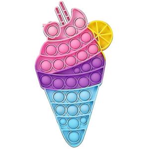 Unbranded (Cone Style 1) Silicone Decompression Toy Cute Rainbow Push Bubble Fidget Toy Unbranded (Cone Style 1) Silicone Decompression Toy Cute Rainbow Push Bubble Fidget Toy
