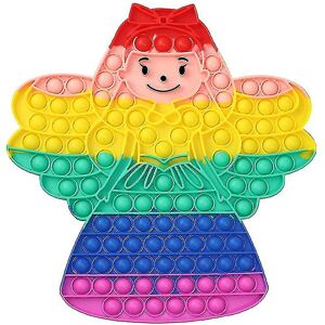 Unbranded (Princess Style 4) Silicone Decompression Toy Cute Rainbow Push Bubble Fidget To Unbranded (Princess Style 4) Silicone Decompression Toy Cute Rainbow Push Bubble Fidget To
