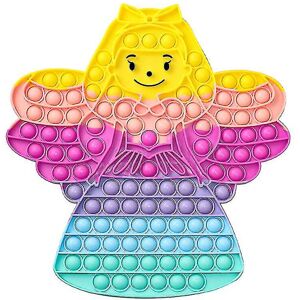Unbranded (Princess Style 2) Silicone Decompression Toy Cute Rainbow Push Bubble Fidget To Unbranded (Princess Style 2) Silicone Decompression Toy Cute Rainbow Push Bubble Fidget To
