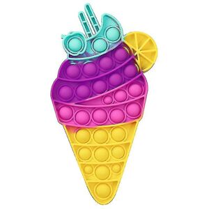 Unbranded (Cone Style 2) Silicone Decompression Toy Cute Rainbow Push Bubble Fidget Toy Unbranded (Cone Style 2) Silicone Decompression Toy Cute Rainbow Push Bubble Fidget Toy