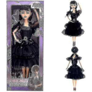 Unbranded (Black Sari Dress) Wednesday Addams Dolls Plush Toys, Made To Move Wednesday Ada Unbranded (Black Sari Dress) Wednesday Addams Dolls Plush Toys, Made To Move Wednesday Ada