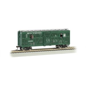 Bachmann 40' Animated Stock Car - SOUTHERN with HORSES - HO Scale Bachmann 40' Animated Stock Car - SOUTHERN with HORSES - HO Scale
