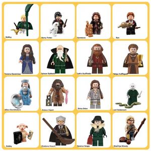Bonxaif 16PCS Harry Potter Minifigure Toy Set Series Assembled Building Blocks for Kids Bonxaif 16PCS Harry Potter Minifigure Toy Set Series Assembled Building Blocks for Kids