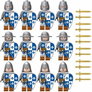 Bonxaif (12PCS Medieval Knights-F) 84PCS Medieval Knights Military dragon soldiers build Bonxaif (12PCS Medieval Knights-F) 84PCS Medieval Knights Military dragon soldiers build
