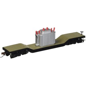 Bachmann Trains 52 Center Depressed Flat Car with TRANSFORMER HO Scale Bachmann Trains 52 Center Depressed Flat Car with TRANSFORMER HO Scale