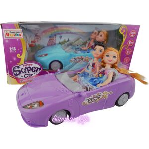 Sammar Gifts (Purple) Girls Convertible Sports 1/18 RC Car with Doll Sammar Gifts (Purple) Girls Convertible Sports 1/18 RC Car with Doll