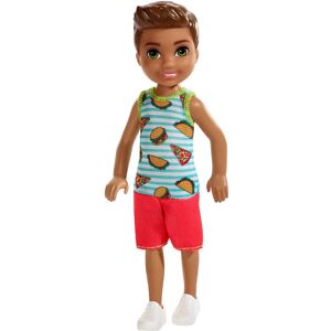 Barbie Club Chelsea Doll 6-inch Brunette Boy Doll in Food-Themed Look Barbie Club Chelsea Doll 6-inch Brunette Boy Doll in Food-Themed Look
