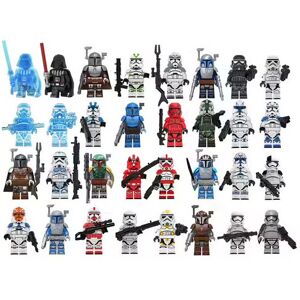 Nuoxin (32pcs-A) 24pcs Star Wars Minifigures Model Building Block Figure Toy Kids Toy G Nuoxin (32pcs-A) 24pcs Star Wars Minifigures Model Building Block Figure Toy Kids Toy G