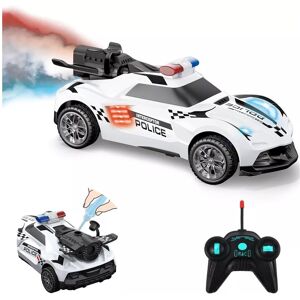 Sammar Gifts RC Police Smoking Spray Radio Remote Control Car RC Smoke Car Sammar Gifts RC Police Smoking Spray Radio Remote Control Car RC Smoke Car