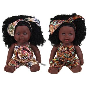 Unbranded 30CM Silicone Vinyl African Girl Realistic Reborn Lifelike Newborn Baby Doll Toy Unbranded 30CM Silicone Vinyl African Girl Realistic Reborn Lifelike Newborn Baby Doll Toy