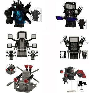 Unbranded (Style 2) Skibidi Toilet Anime Mini Figure Block Toys TvMan Plus Titan Cameraman Unbranded (Style 2) Skibidi Toilet Anime Mini Figure Block Toys TvMan Plus Titan Cameraman
