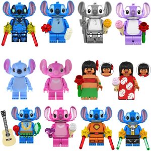 Unbranded (Style 6) Stitch Alien Cartoon Doll Building Blocks Kawaii Mini Action Figure He Unbranded (Style 6) Stitch Alien Cartoon Doll Building Blocks Kawaii Mini Action Figure He